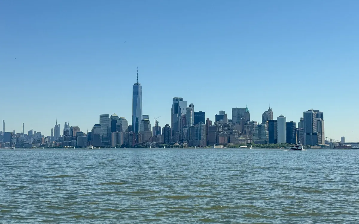 New York City skyline seen from the harbour